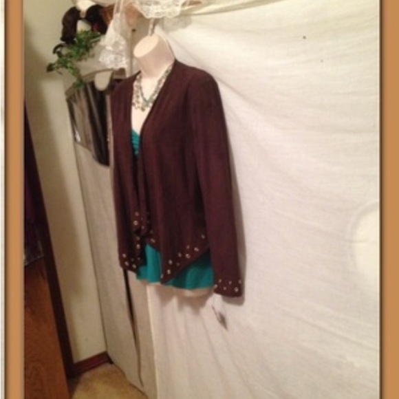 I N C International Concepts Brown Cardigan NWT🎁 Sz L Excellent Condition☝🏻😍 - Picture 7 of 10